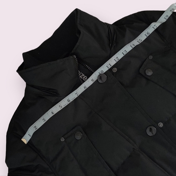 Noize Vegan Black Coat w/Detachable Hood - Picture 12 of 16